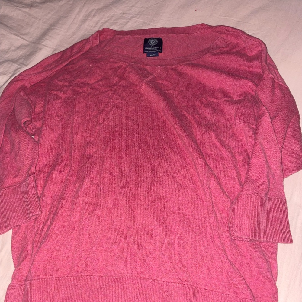 American Eagle By Payless Pink Crew Neck Sweater